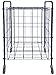 Champion Sports Portable Ball Cart with Lockable Hinge Cover - Sports Equipment Storage Locker with Caster Wheels - Ball Organizer Holds 24 Sports Balls, Mobile Locking Ball Cage (Half Size)