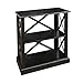 Casual Home 615-32 Jackson Bookcase with Concealed Drawer, Concealment Furniture, Black