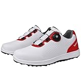 Leichtrit Zapatos de Golf Impermeables para Hombre,para Campos de Golf y Entrenamiento Diario