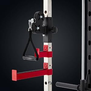 Power Rack for Home Gym, Smith-Machine with Cable Crossover for Full-Body Workout, All-in-one Trainer Equipment for Strength Training, Squat, Bench Press and Pull Up Bar Power Rack for Home Gym Smith Machine with Cable Crossover for Full Body Workout All in one Trainer Equipment for Strength Training Squat Bench Press and Pull Up Bar
