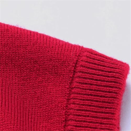 Men's V-Neck Sweater Business Casual Solid Color Sleeveless Pullover Vest3