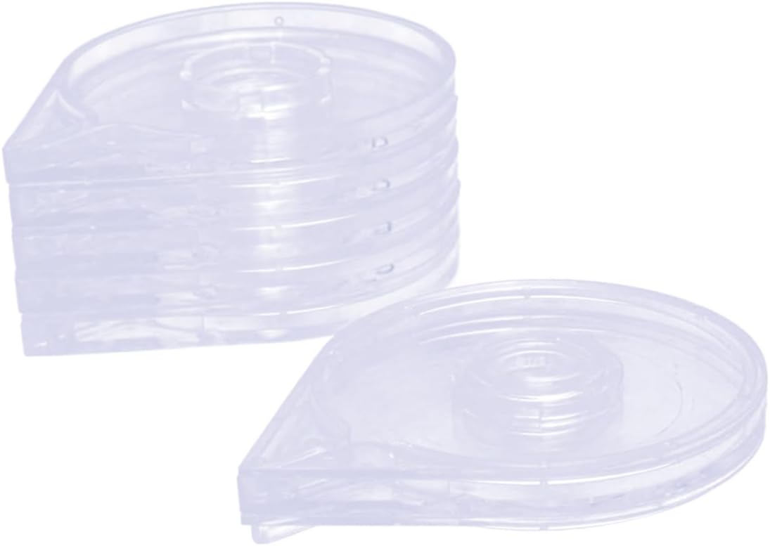 CALLARON 6Pcs Nail Art Striping Tape Line Case Plastic Portable Storage