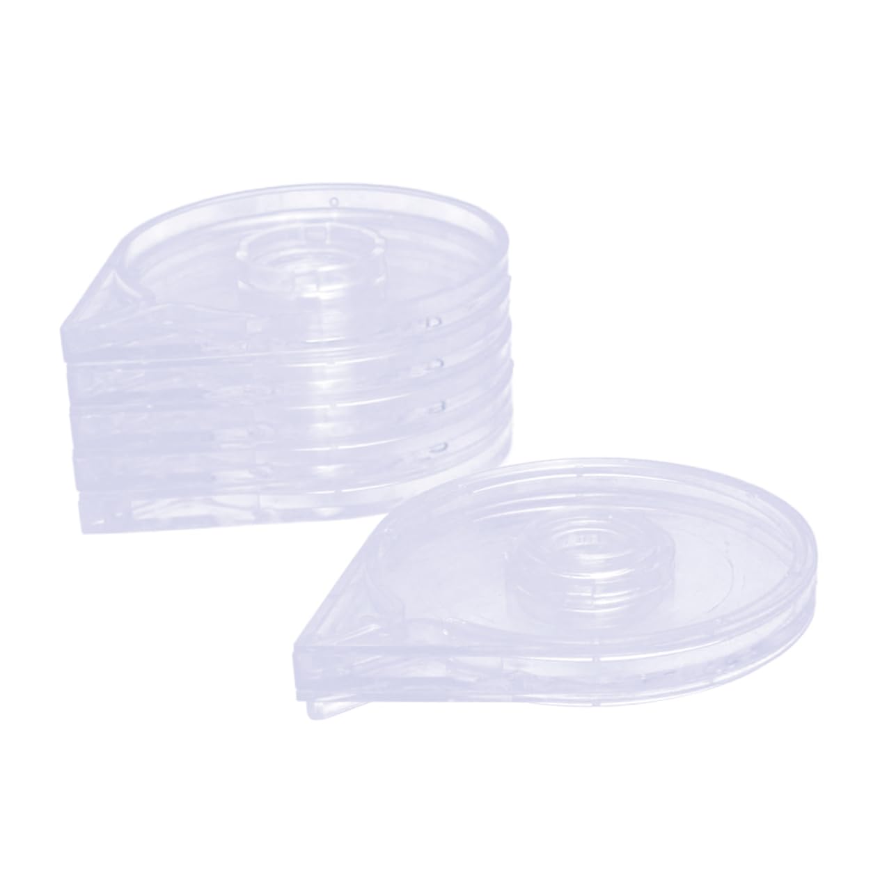 Outanaya 12pcs Nail Art Stickers Holder Clear Design Striping Tape Case for Easy Manicure Beauty and Nail Decorations for Art Tools and Accessories