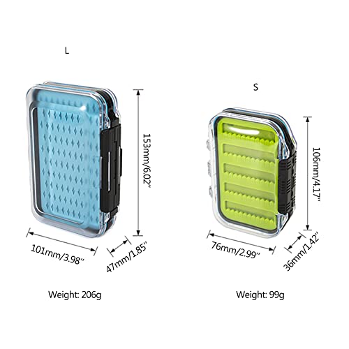 Caja para señuelos de pesca con mosca resistente e impermeable 4