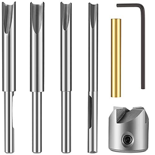 7 Piece Pencil Trimmer Kit Pencil Trimmer System Milling Cutter Set 7mm 8mm 3/8 Inch 10mm Cutter Shaft, Cutting Head Socket Adapter Hex Wrench for Woodworking Pen Kit Preparation by Honoson - Used condition - US$15.83