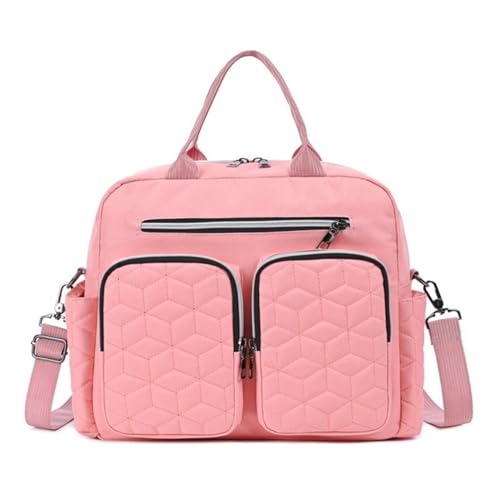 Generisch Mochila, bolso cambiador, bolso de pañales, bolso de viaje, mochila de viaje, mochila escolar, de maternidad de gran capacidad, bolsas unisex para mamás papás, Rosa., Siehe
