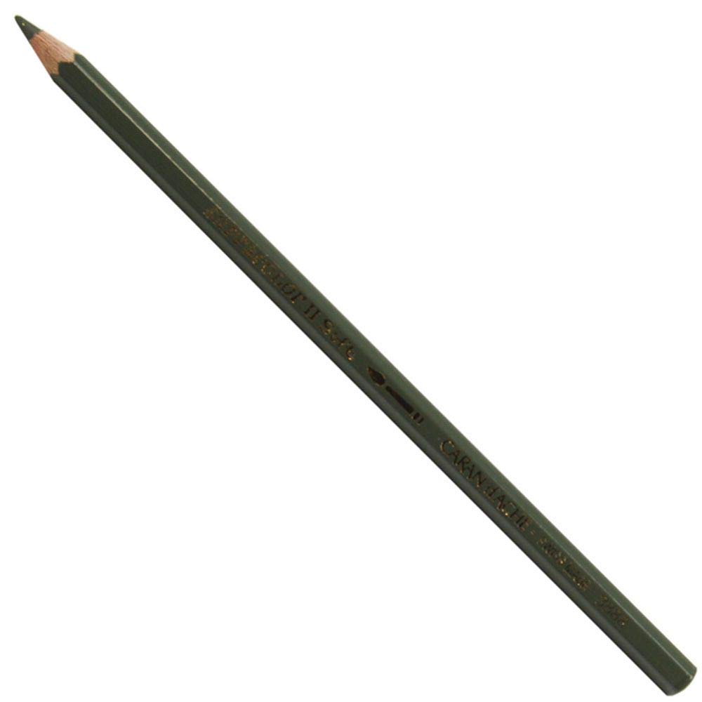 Caran D'ache Black Caran D Ache : Supracolor Soft : Watersoluble Artists Colour Pencil Olive