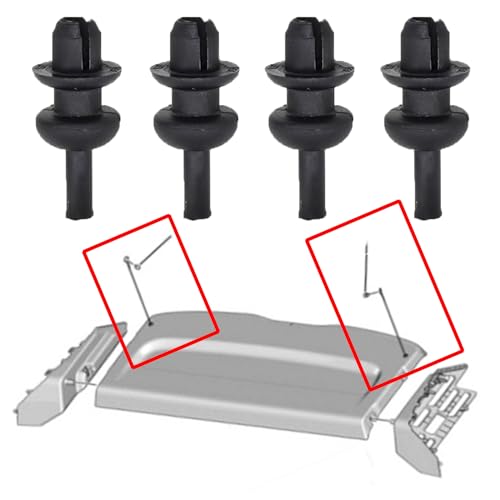 XUKEY 4 Stück Hutablage Haltegurt String Clip Abdeckung Haken Befestigung Halterung für Citroen C2 C3 C4 Cactus DS3 Saxo Xsara Picasso Peugeot 106 205 206 208 306 307 308 Opel Corsa 7903077159 699218