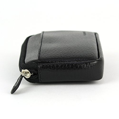 Small Wallet/Card Holder, Genuine Leather, 4 x 2.75 x 1 inches, Black (G737.01)4