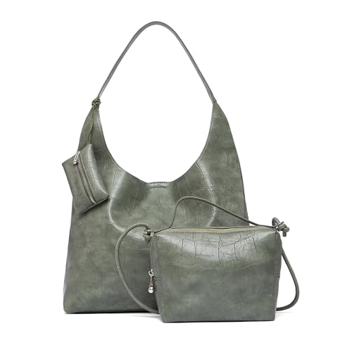 Image of NEWBELLA Hobo Purse, PU Leather Shoulder Bag, Tote Handbag for Work and Travel