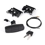 Black Truck Cap Twist Handle Kit 113436 Topper Tonneau T-Handle,Compatible with Leer Truck Caps 100XQ, 100XL, 100XR, TSC700,with 83514 & 83515 Truck Caps Rotary Latches and Cables