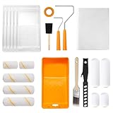 Mister Rui Paint Roller Kit 22 Piece, 4' 2' Paint Rollers, Foam Paint Roller, Microfiber Roller Covers for Painting Walls, Small Paint Roller, Mini Rollers for Painting Furniture, Stenciling