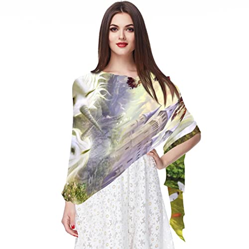 Foulard rose licorne long pour protéger du soleil avec élégance et légèreté