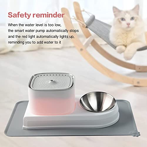 Fuente de agua automática para gatos y perros 3L acero miniatura 5