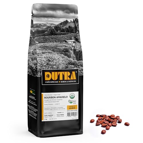 Café Dutra, Orgânico Especial, Bourbon Amarelo, Microlote, Torrado em Grãos, 1Kg