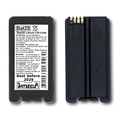 Marca: BATSECUR BATSÉCUR - Pack 2 Batterie Allarme BAT25 Compatibile con BATLi25 BATLi26 BAT26 DAITEM Hager ATRAL 3.6V 4Ah - 3.6V 5.4Ah Li-SOCl2