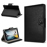 UC-Express Tablet Tasche kompatibel für Medion Lifetab E10702 (MD61614) Hülle Hülle Cover Schutzhülle Universal Tablettasche Standfunktion, Farbe:Schwarz
