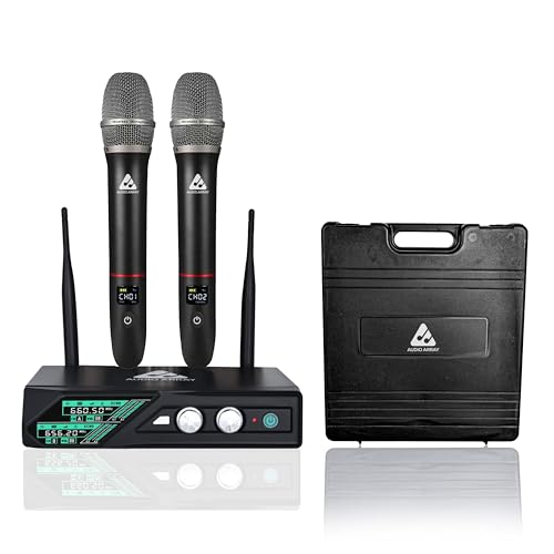 Image of Audio Array UHF Wireless Microphone System | Anti-Feedback Technology | 100-150M Range | 6-8H Battery Life | 630-690MHz | 126dB SPL | for Stage & Karaoke | AM-W36 Pro