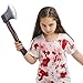 Spooktacular Creations Halloween Fake Hatchet Prop, Lumberjack Costume Accessories Weapons Toy, Realistic Felling Axe for Kids Women Men Halloween Costume Cosplay Party Trick Props Grey