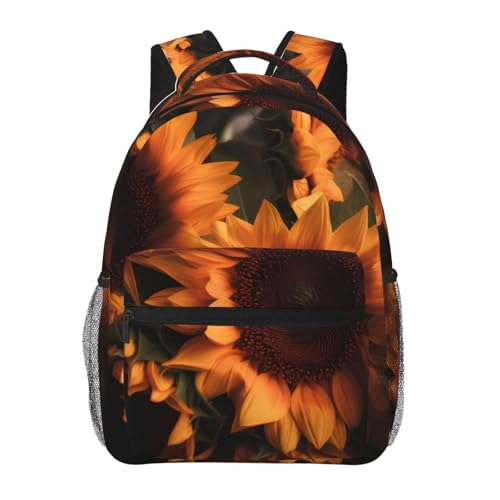 Sac d'école imprimé tournesol pour illuminer les journées d'étude des filles