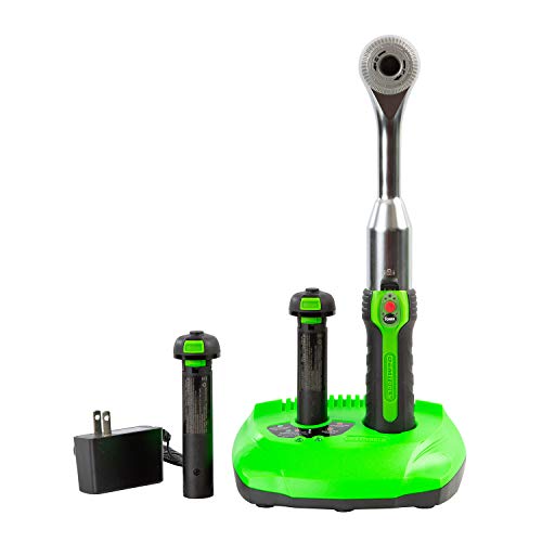 OEMTOOLS 24494 3/8-Inch Drive Electric Cordless Ratcheting Wrench, Includes 2 Li-ion Rechargeable Batteries and Charging Base