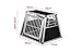 ALPUNA Transportbox N11 – Aluminium Hundebox 72×90×68 cm – Auto Hundebox mit Notausstieg, sicherer Hundetransport im Kofferraum
