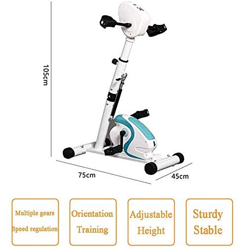 Image of Folding Treadmills Electric Pedal Exerciser, Exercise Bike Stationary, Adjustable Height Arm & Leg Indoor Fitness Rehabilitation