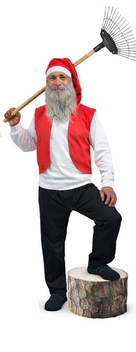 The Dragons Den Adults 7 Dwarfs Stag Party Festival Group Fancy Dress Costume [Red S-M] — image 1