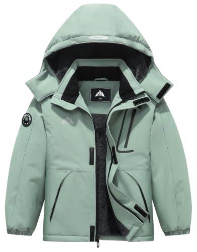 Image of Kid's Ski Jacket Winter Coat Boy's and Girl's Snowboarding Jackets | Kids Ski Jacket | Windproof, Waterproof, Insulated | Removable Hood, Zipper Pockets | Snowboarding Coat for Boys and Girls