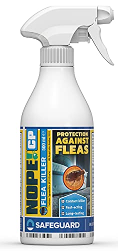 NOPE! CP Flea Spray (500ml) for The Home – Fast-Acting, Odourless & Non-Staining, Extended Residual Action up to 3 Months. Indoor & Outdoor Flea Killer