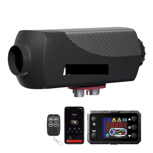 AEJBD Riscaldatore per Auto 5-8KW 12V 24V Riscaldatore Universale per parcheggio ad Aria Diesel Serbatoio da 10 Litri Bluetooth App Controllo remoto per Auto SUV RV (modalità BT 5-8KW)