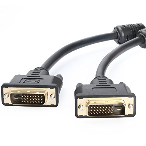 Postta DVI-D Dual Link Cable with Ferrites Gold Plated Male to Male-6 Feet