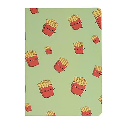 Image of Papboo A5 Handy, Easy to Carry Unruled, Plain Snacks & Floral 2 Sets of 4 for doodling, Writing, Notes, Notebooks -Matte Finished - Journal Diary, Gift.(60 * 8= 480 80 GSM Pages)