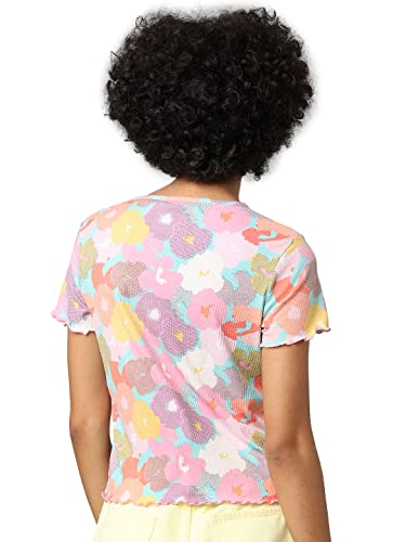 Image of ONLY Women's Polyester Blend Slim Fit T-Shirt