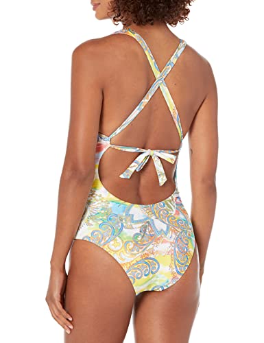BECCA Women's Standard Print Play Cut Out One Piece Swimsuit2