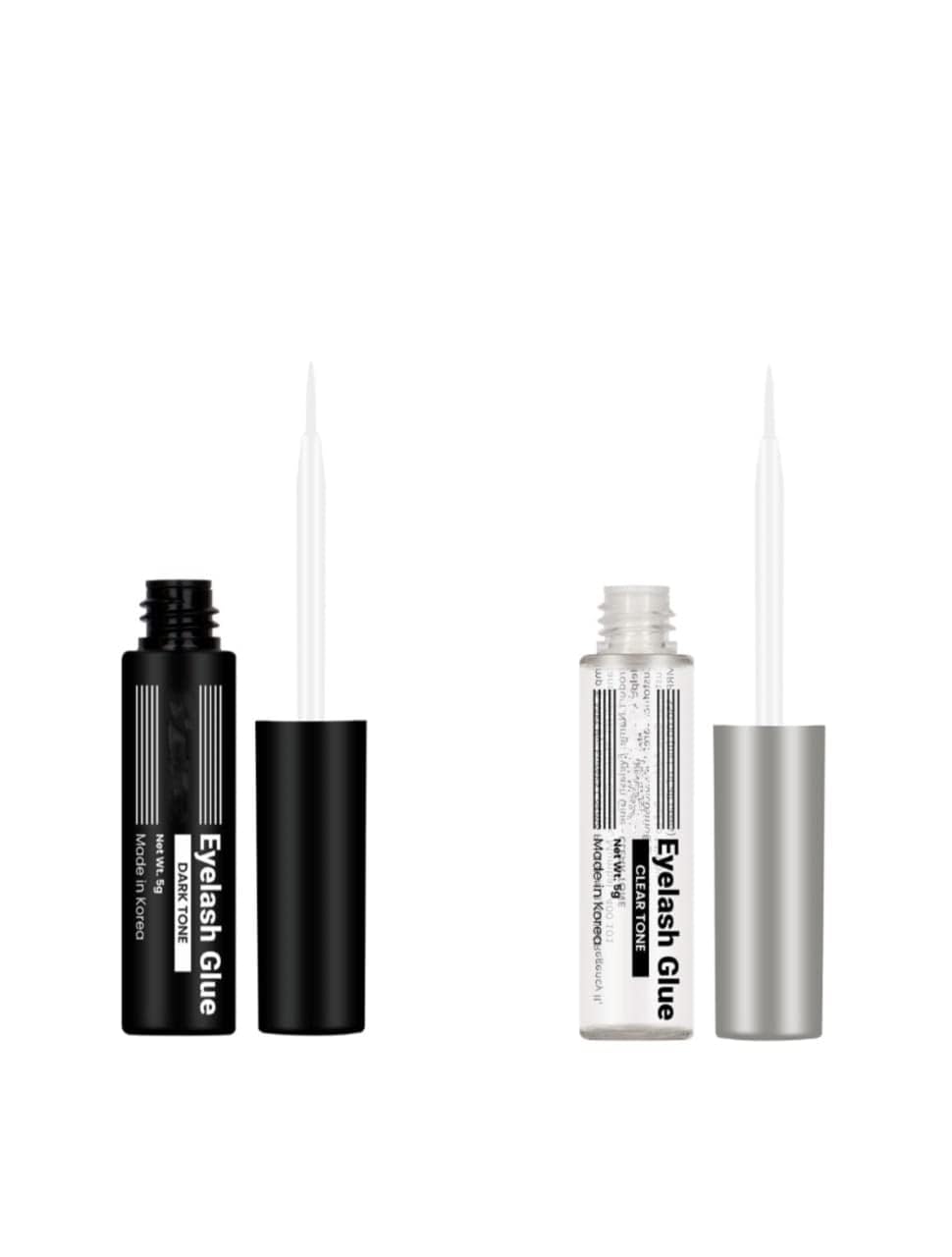 My Colors Eyelash Glue, Super Strong Hold for False Eyelashes, Lash Glue, Eyelash Adhesive,5g Latex Free, Suitable for Sensitive Eyes, Waterproof, BLACK - WHITE, 1