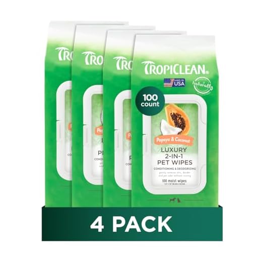 TropiClean Coconut Dog Wipes, 400 Count