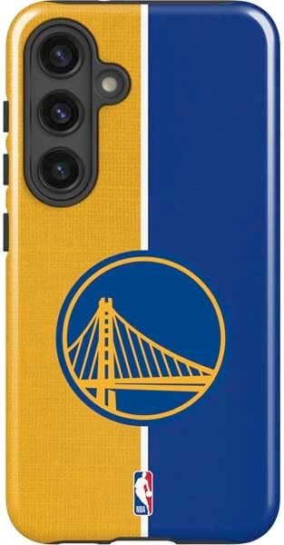 Skinit Impact Phone Case Compatible with Galaxy S25 Plus - Officially Licensed NBA Golden State Warriors Canvas Design