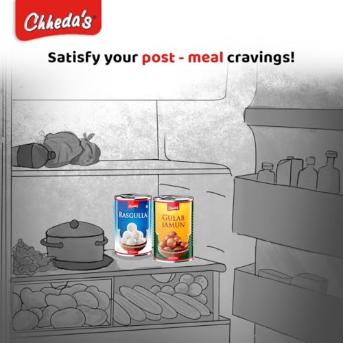 Image of Chheda's - Rasgulla - Indian Sweets - Tin Sweets - Festive Gift Pack - 1000 Gm Pack of 1