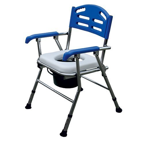 Kozee Komforts Deluxe Lightweight Aluminium Folding Travel Commde Wipe Clean Easy Fold