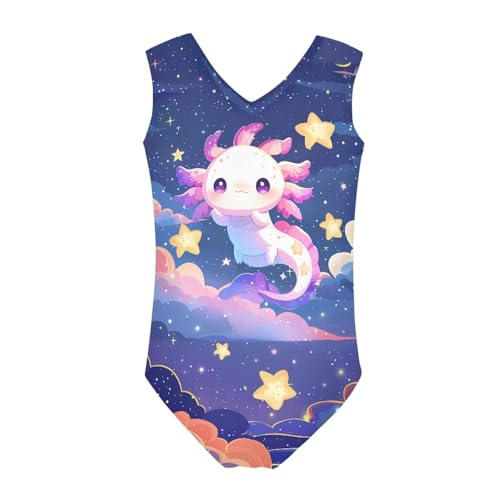 Image of KEIAHUAN Gymnastics Leotards for Girls Sleeveless Bodysuit Dance Leotards Performance Costume