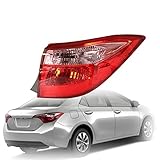 munirater 1-Pack Rear Right Tail Light Brake Lamp Assembly Replacement for Corolla 2017 Outer Passenger Side