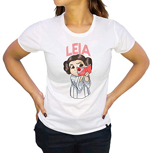Camiseta Princesa Leia- Star Wars Feminina Branca Tamanho:P;Cor:Branco