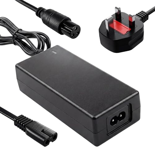 42V 2A Electric Scooter Charger Hoverboard Charger UK 3 Pin Plug Adapter