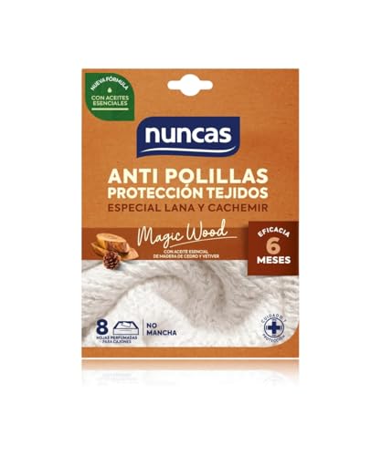 Nuncas Antipolillas Proteccion tejidos 8hojas Magic Wood