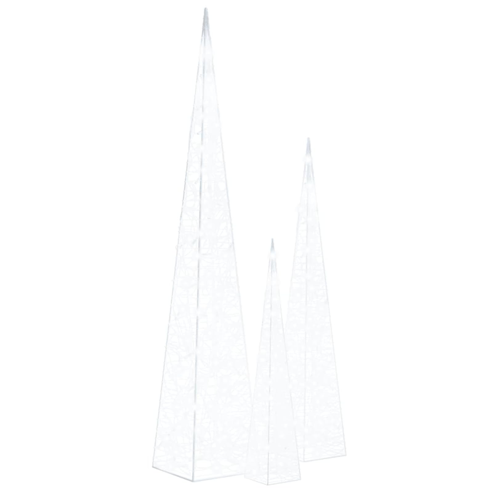 GecheerCono de luz LED Decorativo acrílico Blanco frío 60/90/120 cm