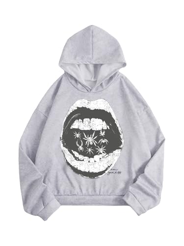 Amazon.com: SOLY HUX Men's Graphic Hoodies Oversized Drop Shoulder