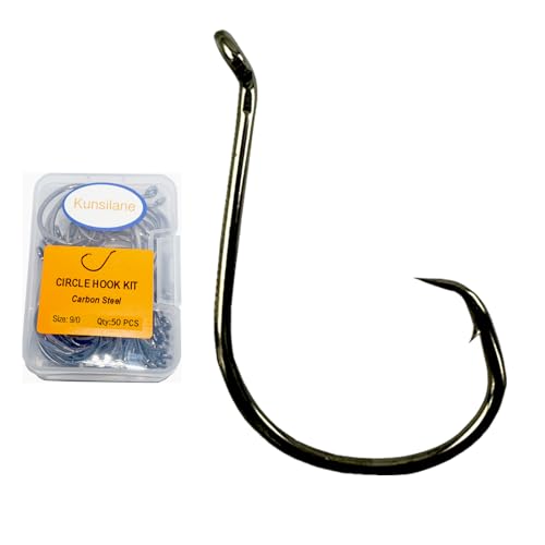 Hameçons ronds de rechange eau salée et douce pour éviter la rouille tailles 2#-14/0