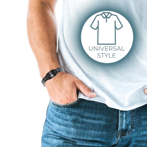 Willis Judd Christian Bracelet For Men With Crucifix Christian Religious Gift 8.5inch Titanium4