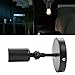 QANYEGN Wall Sconce Holder, Industrial Sconces Tunable Retro Black Plug in lamp Rocker, Tool for Bedroom Living Room Bar Coffee Shop (Black)